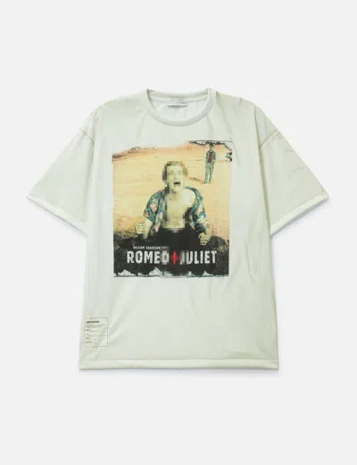 Tolq Trompe L'oeil Mosaic T-shirt In White