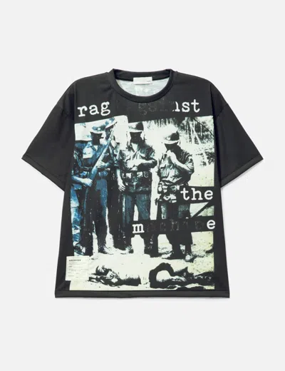 Tolq Trompe L'oeil Scratch T-shirt In Black