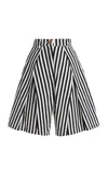 Tolu Coker Pleated Cotton Gabardine Shorts In Animal Print