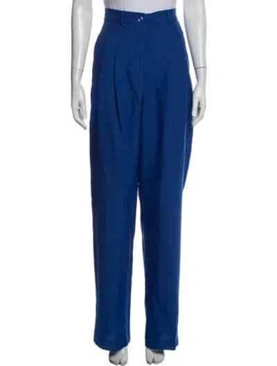 Pre-owned Tolu Coker Wide Leg Pants W/ Tags In Blue