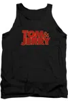 Tom And Jerry Movie Movie Logo Adult Tank Top In Black