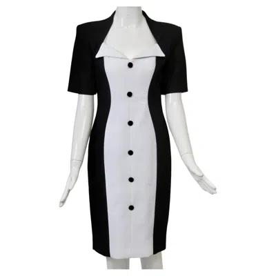 Pre-owned Tom And Linda Platt Black And White Dress