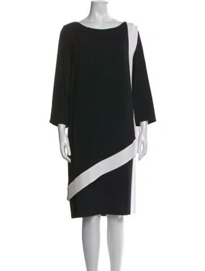 Pre-owned Tom And Linda Platt Colorblock Pattern Knee-length Dress In Multi