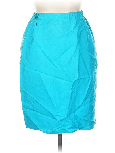 Pre-owned Tom And Linda Platt Formal Skirt In Blue