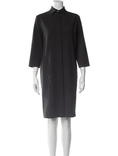 Pre-owned Tom And Linda Platt Knee-length Dress In Gray