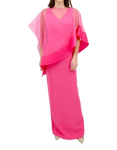 Tom And Linda Platt Organza Satin Float Topper In Pink