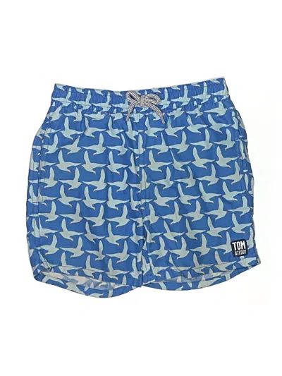 Pre-owned Tom & Teddy Kids' Board Shorts In Blue