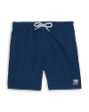 Tom & Teddy Boys' Solid Swim Trunks - Little Kid, Big Kid In Midnight Blue