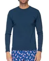 Tom & Teddy Long Sleeve Stretch Rashguard In Deep Blue