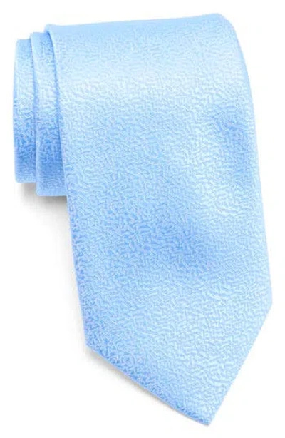 Tom Baine Abstract Jacquard Tie In Blue
