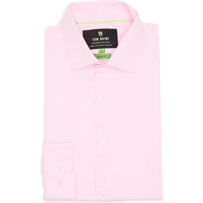 Tom Baine Comfort 4-way Stretch Winkle Free Performance Dress Shirt In Pink
