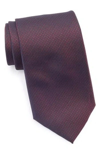 Tom Baine Geo Dot Tie In Burgundy
