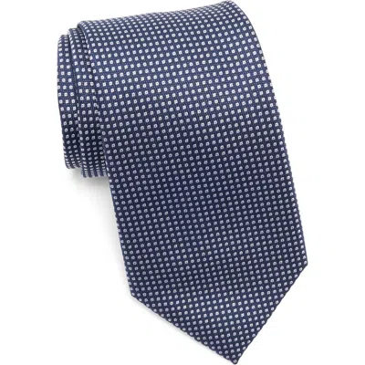 Tom Baine Geo Jacquard Tie In Blue