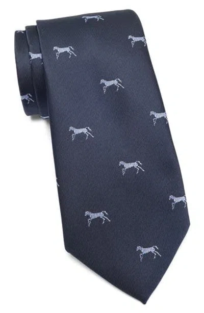 Tom Baine Horse Tie In Blue