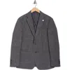 Tom Baine Knit Blazer In Gray