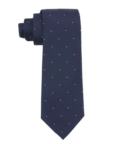 Tom Baine Men's Classic Tie In Navy,silver