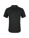 Tom Baine Men's Performance Solid Four-way Stretch Golf Polo In Black