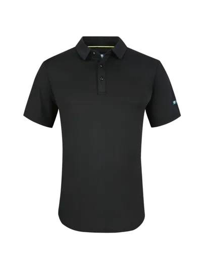 Tom Baine Men's Logo Slim Fit Polo In Black