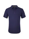 Tom Baine Men's Performance Solid Four-way Stretch Golf Polo In Navy