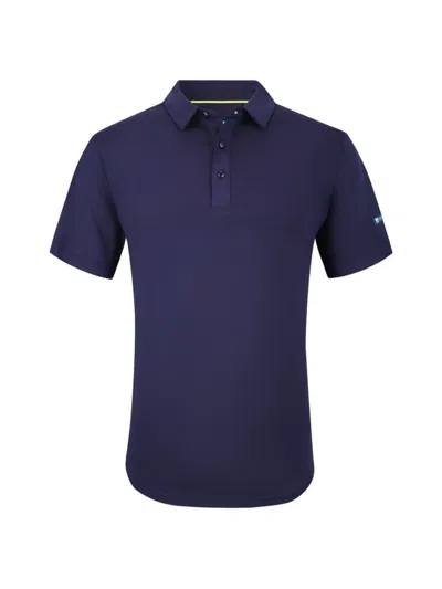 Tom Baine Men's Logo Slim Fit Polo In Navy