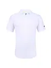 Tom Baine Men's Performance Solid Four-way Stretch Golf Polo In White