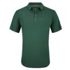 Tom Baine Men's Performance Solid Four-way Stretch Golf Polo In Green