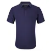 Tom Baine Men's Performance Solid Four-way Stretch Golf Polo In Blue