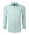 TOM BAINE MEN'S PERFORMANCE SOLID LONG SLEEVE BUTTON DOWN DRESS SHIRT