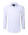 TOM BAINE MEN'S PERFORMANCE SOLID LONG SLEEVE BUTTON DOWN DRESS SHIRT