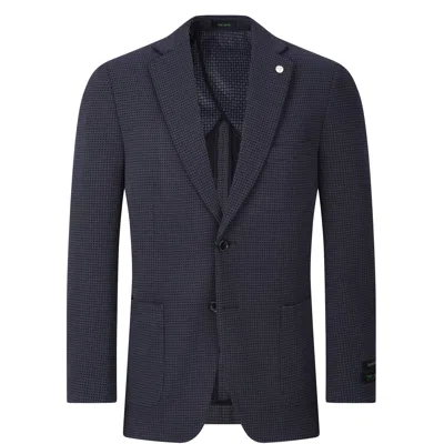 Tom Baine Men Performance Solid Stretch Sport Coat In Blue