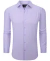 Tom Baine Men's Performance Stretch Solid Button Down Shirt In Light Purple