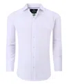 Tom Baine Men's Performance Stretch Solid Button Down Shirt In White