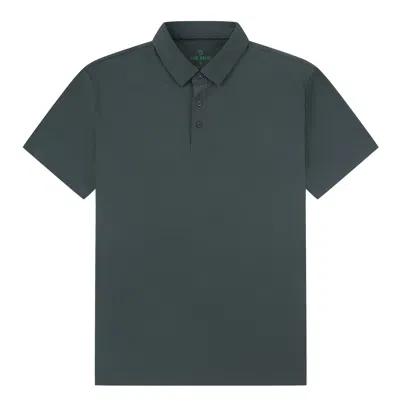 Tom Baine Men's Performance Stretch Solid Short Sleeve Polo In Green