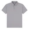 Tom Baine Men's Performance Stretch Solid Short Sleeve Polo In Grey