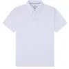 Tom Baine Men's Performance Stretch Solid Short Sleeve Polo In White