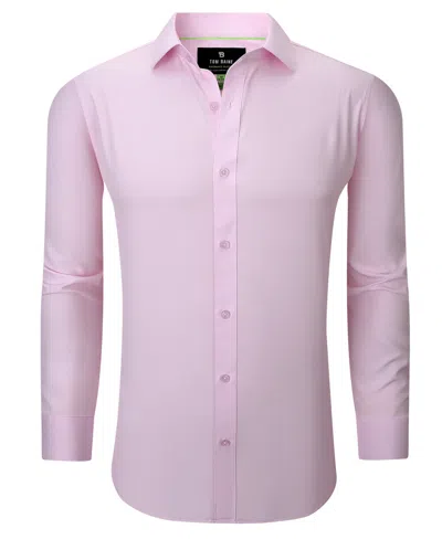 TOM BAINE MEN SLIM FIT FOUR WAY STRETCH SOLID DRESS SHIRT