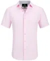 Tom Baine Solid Performance Button Down In Pink