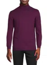 Tom Baine Men's Turtleneck Sweater In Purple