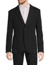 Tom Baine Men's Waffle Knit Solid Sportcoat In Black