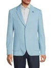 Tom Baine Men's Waffle Knit Solid Sportcoat In Sky Blue
