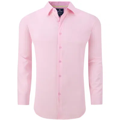 TOM BAINE MENS COLLAR POLYESTER BUTTON-DOWN SHIRT