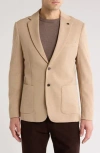 Tom Baine Performance Knit Sport Coat In Khaki