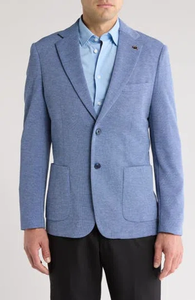 Tom Baine Performance Knit Sport Coat In Sky Blue