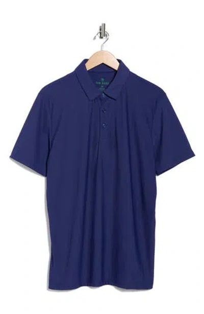 Tom Baine Performance Polo In Blue