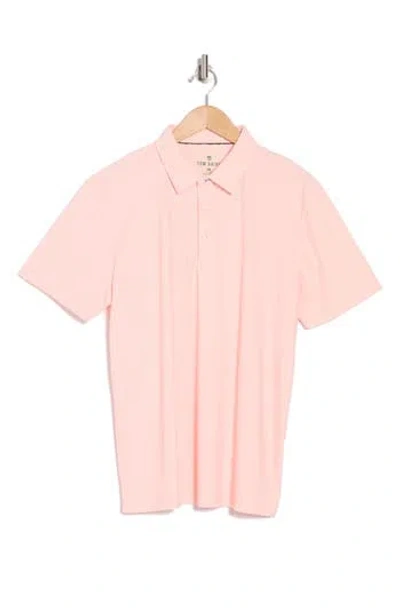 Tom Baine Performance Polo In Pink