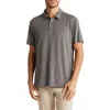 Tom Baine Performance Solid Polo In Charcoal