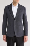 Tom Baine Men Performance Solid Stretch Sport Coat In Grey
