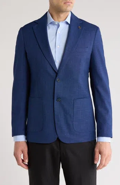 Tom Baine Performance Sport Coat In Med Blue