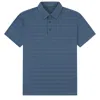 Tom Baine Performance Stretch Plaid Short Sleeve Polo In Green