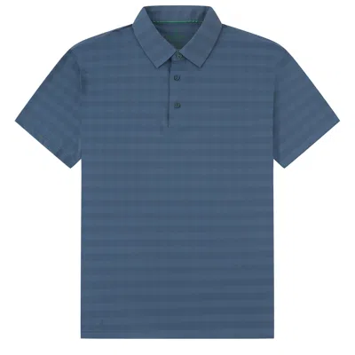 Tom Baine Performance Stretch Plaid Short Sleeve Polo In Green